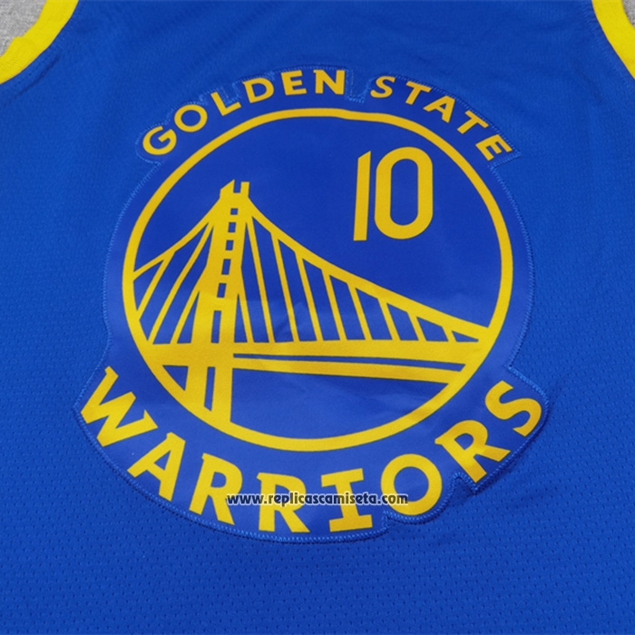 Camiseta Golden State Warriors Jimmy Butler III NO 10 Icon 2024-25 Azul